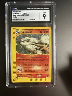 CGC 9 Arcanine 2003 Skyridge H2/H32 Holo Pokemon Card - Image 1