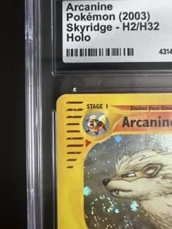 CGC 9 Arcanine 2003 Skyridge H2/H32 Holo Pokemon Card - Image 4