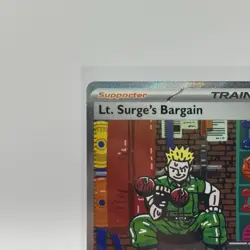Clean Lt. Surge's Bargain SIR Mega Evolution 185/132 Pokemon TCG FAST Shipping - Image 3