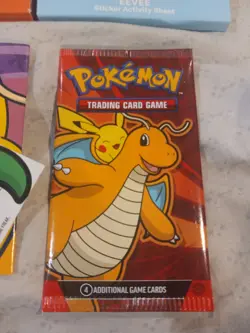 Pokemon, Lot Of 4 McDonald's Boxes, Cards And Sticker Activity Sheet - Image 2