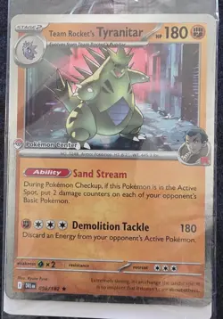 **SEALED** Team Rocket's Tyranitar (Pokemon Center Exclusive) 096/182 - Image 3