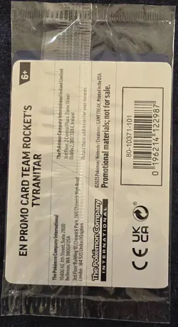 **SEALED** Team Rocket's Tyranitar (Pokemon Center Exclusive) 096/182 - Image 4