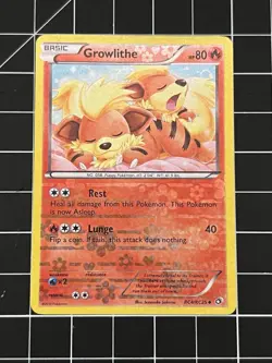 Growlithe [Reverse Holo] #RC4/RC25 | 2013 Pokemon Legendary Treasures (LP) - Image 1