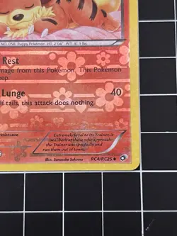 Growlithe [Reverse Holo] #RC4/RC25 | 2013 Pokemon Legendary Treasures (LP) - Image 4