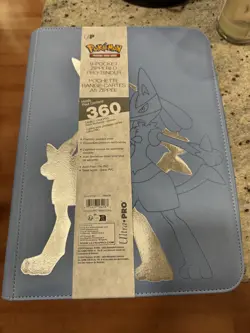 Ultra Pro 9-Pocket Zippered PRO Binder Pokemon Elite Series Lucario - Side Load - Image 1