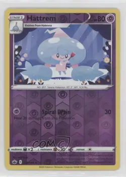 Hattrem Reverse Foil Pokemon Sword & Shield Chilling Reign #072 - Image 1