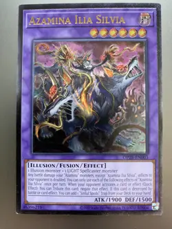 Yugioh Azamina Ilia Silvia Ultimate Rare OP28-EN003 - Image 1