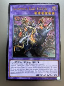 Yugioh Azamina Ilia Silvia Ultimate Rare OP28-EN003 Near Mint - Image 1