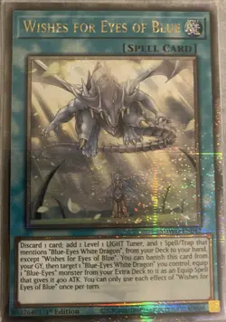 Wishes For Eyes Of Blue (Quarter Century Secret Rare) - Yugioh (SDWD-EN042) - Image 1
