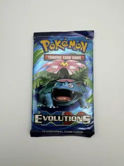 Pokemon XY Evolutions Single Booster Pack - Trading Card Game - Venusaur Cover - Image 1