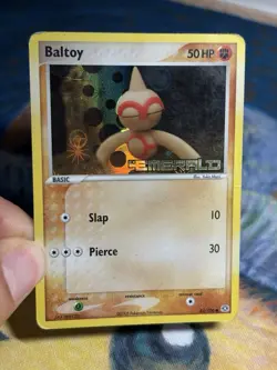 Baltoy 43/106 Ex Emerald Reverse Holo Stamped Yuka Morii Pokemon Card MP - Image 3