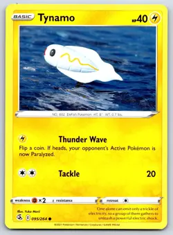 Tynamo - Fusion Strike 095/264 Yuka Morii Pokemon Card NM - Image 1