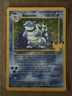 Pokemon TCG Blastoise Holo Rare Card 2/102 Celebrations Classic Collection - Image 1