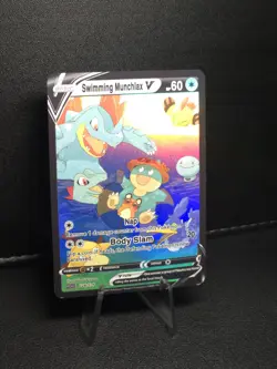Pokemon Swimming Munchlax V Waifu Cute Doujin Ultra Rare Foil ACG Art Card - NM - Image 2