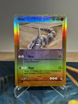 Onix 71/100 Reverse Holo EX Sandstorm Pokemon Card PL - Image 1