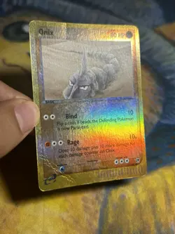 Onix 71/100 Reverse Holo EX Sandstorm Pokemon Card PL - Image 3