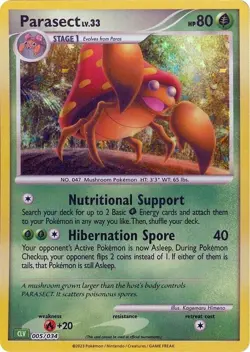 Parasect 5/34 - Pokemon Trading Card Game Classic (CL)(Near Mint NM) FOIL - Image 1