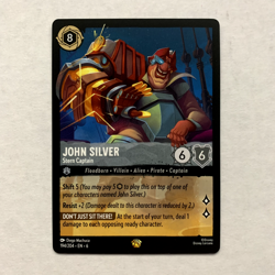 John Silver 194/204 Disney Lorcana Azurite Sea Regular Legendary Card NM - Image 1