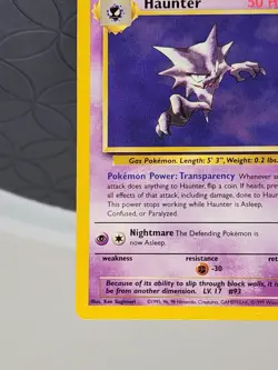 Haunter Pokemon Fossil Set Trading Card #31/62 Holo Rare Very Good Condition - Image 4