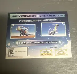 Shiny Koraidon & Miraidon Pokemon Scarlet Violet Code Card - Gamestop - Image 1