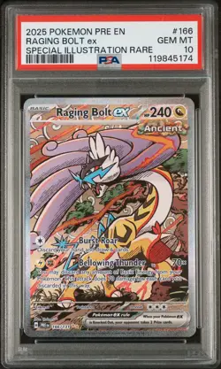 2025 Pokemon Raging Bolt ex Card Special Illustration Rare Gem Mint 10 - Image 1