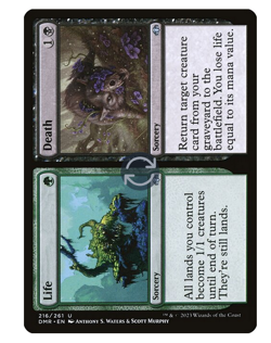 NM Foil Life/Death, Dominaria Remastered, Magic the Gathering, 216 - Image 1
