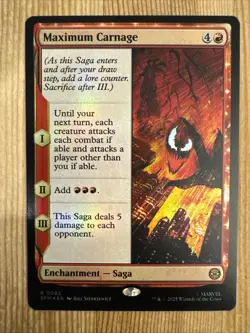 Maximum Carnage (0083) - NM - Marvel's Spider-Man - MTG FOIL - Image 1
