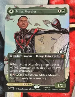 Miles Morales (Borderless) (Foil) 0234 (M) MTG Marvel's Spider-Man (SPM) - Image 1