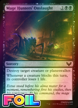x1 Mage Hunters' Onslaught STX MTG 77/275 FOIL COMMON M/NM 1x - Image 1