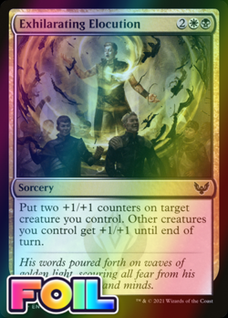 x1 Exhilarating Elocution STX MTG 185/275 FOIL COMMON M/NM 1x - Image 1