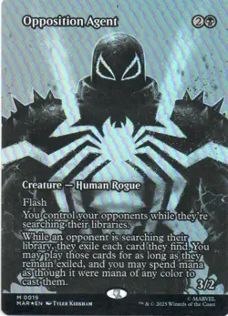 MTG: Marvel Universe Eternal-Legal: Foil Borderless Opposition Agent: LP Con - Image 1