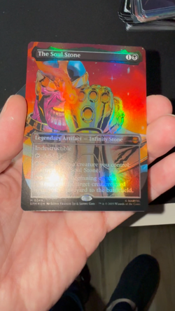 🔥🔥SHIPS TODAY🔥🔥 Stunning Foil The Soul Stone NM Borderless Spider-Man MTG - Image 2
