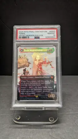 2025 MTG Final Fantasy Terra Magical Adept Artist Borderless FOIL 0323 PSA 10 - Image 1