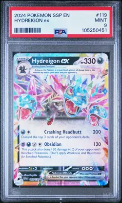2024 Pokemon Ssp En-Surging Sparks #119 Hydreigon Ex PSA 9 - Image 1