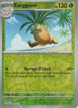 POKEMON - EXEGGUTOR - 003/191 - SURGING SPARKS - REVERSE HOLO - Image 1