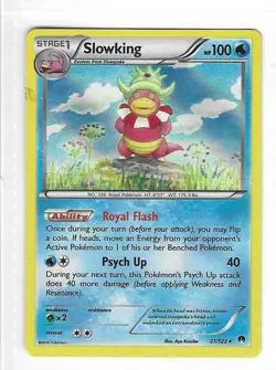 Pokemon --- SLOWKING --- XY Breakpoint! RARE HOLO! LP! 21/122 - Image 3