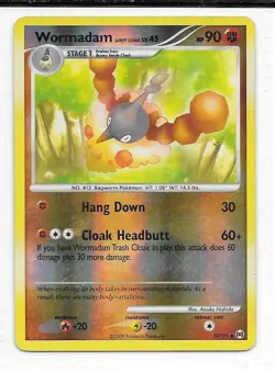 Pokemon --- WORMADAM --- Platinum Arceus! REVERSE HOLO! LP! 50/99 - Image 1