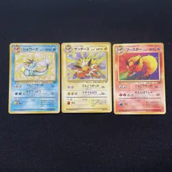 Jolteon Flareon Vaporeon Jungle Holo Japanese Pokemon LP US SELLER - Image 1