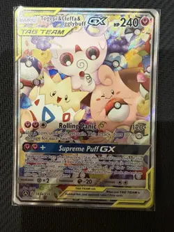 Pokemon TCG Togepi Cleffa Igglybuff GX Tag Team Alternate Art 143a/236 - Image 1