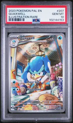 2023 Pokemon PAL EN Quaxwell Illustration Rare 207/193 PSA 10 GEM MINT - Image 1