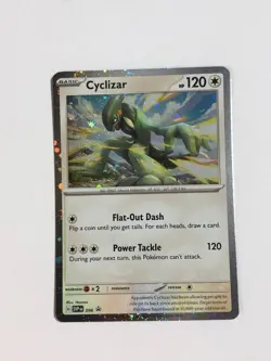 Pokemon TCG Promo SVP 096 Cosmos Holographic Cyclizar w Swirl Near Mint - Image 1