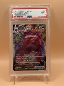 PSA 9 Gengar VMAX 157/264 SW&SH Fusion Strike Pokemon TCG MINT - Image 1