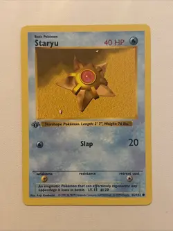 Pokemon TCG Staryu 065/102 Base Set 1st Edition Shadowless - Image 1