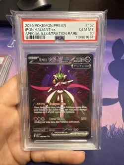 Iron Valiant ex PSA 10 SIR 157/131 Prismatic Evolutions Pokemon Gem Mint TCG - Image 1