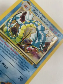 NM+ PSA worthy Misty's Gyarados Rare Holo 13/132 Gym Challenge WOTC Pokemon TCG - Image 3