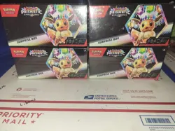 Pokemon TCG Prismatic Evolutions Surprise Box - Factory Sealed - LOT OF 4 Brand - Image 1