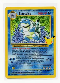 Blastoise Pokemon Celebrations 25th Anniversary 2/102 LP - Image 1