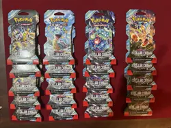 20x Pokemon Stellar Crown Booster Packs. New Factory Sealed. Cardboard Sleeves. - Image 1