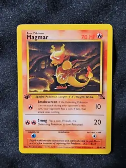 1st Edition - Magmar - 36/102 - 1999 Base Set - Pokemon - Image 1