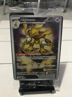 Pokemon Center Stamped Alakazam 009 Pokemon Mega Evolutions - ETB Promo Sealed - Image 1